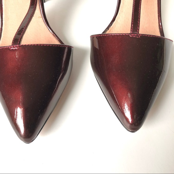 Maiden Lane Ella T-Strap Pointed Toe Heels - Picture 4 of 10